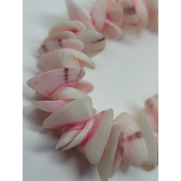 5 Vtg Wood & Seashell Tropical Fashion Beaded Necklace lot Handmade Layered Boho - Picture 15 of 15